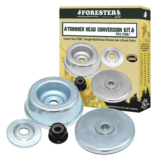 FORESTER Trimmer Head Conversion Kit Compatible with Most Stihl Straight Shaft Trimmers and Brush Cutters