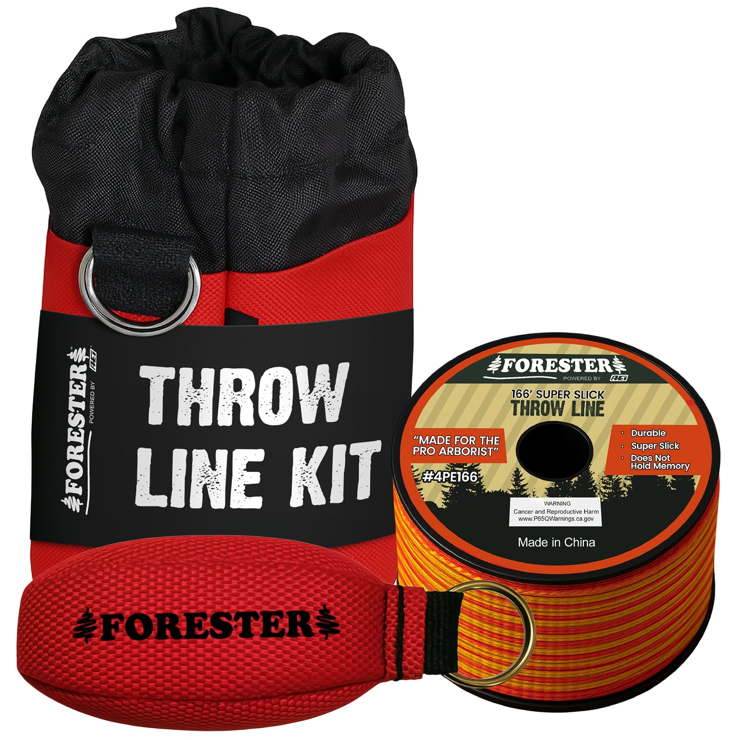 Forester Arborist Super Slick 166ft Throw Line Kit with Storage Bag