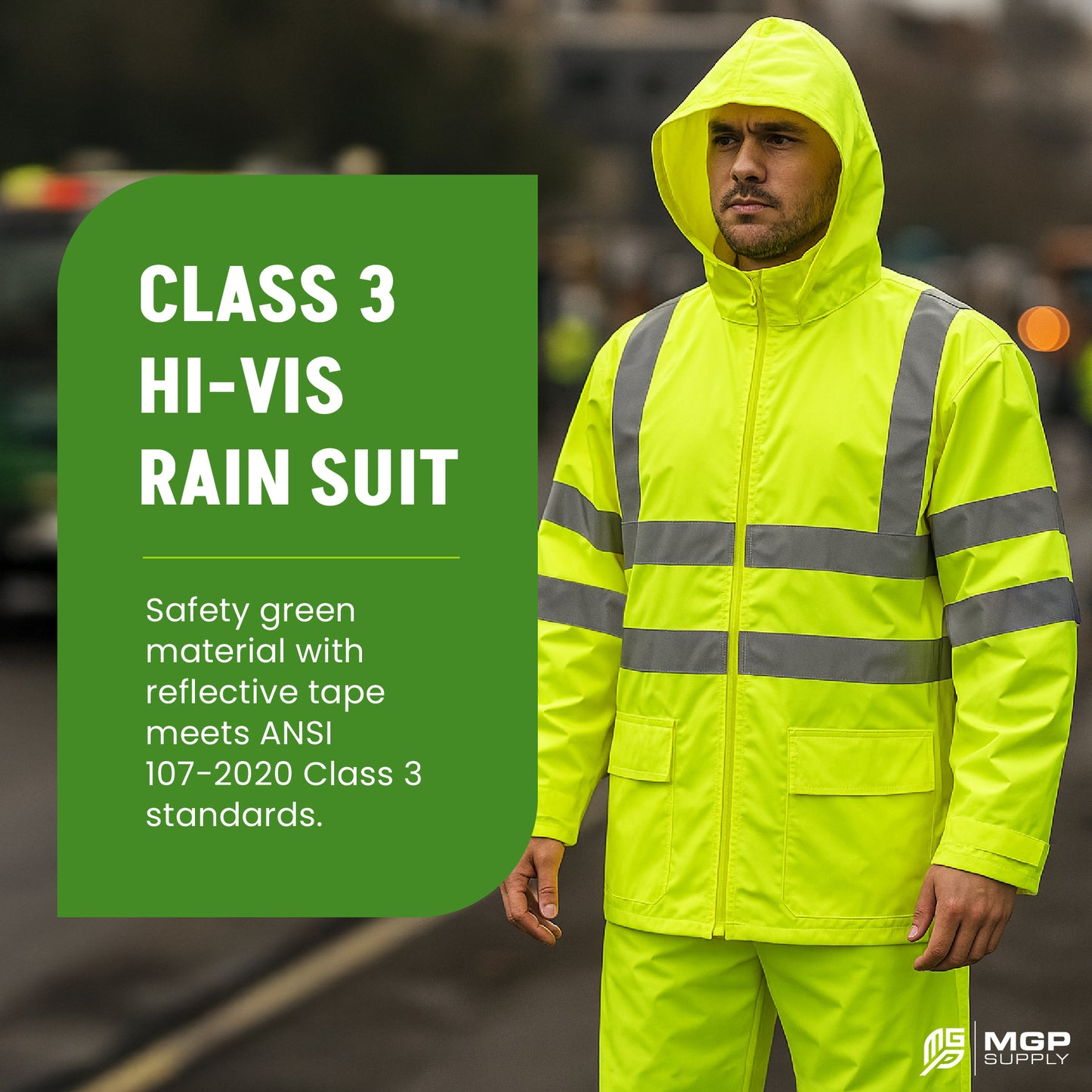 Class 3 Hi-Vis Rain Suit - MGP Supply