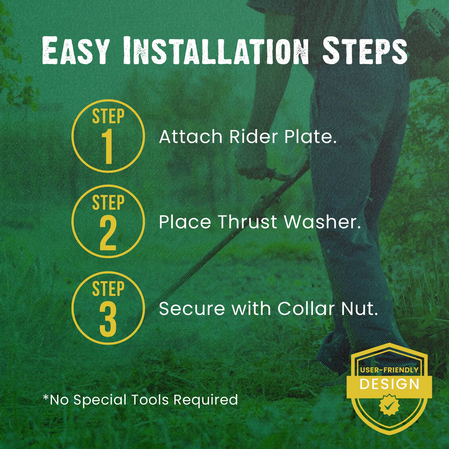 FORESTER Trimmer Head Conversion Kit Compatible with Most Stihl Straight Shaft Trimmers and Brush Cutters