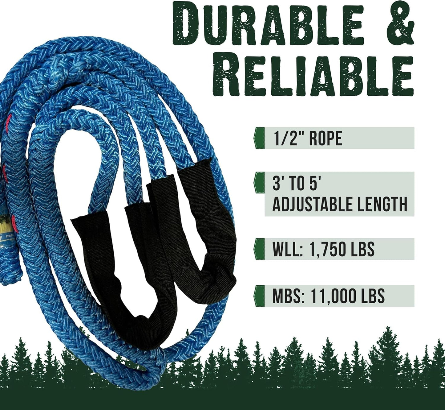 FORESTER Whoopie Sling 1/2" X 3'-5' | Arborist Equipment Climbing Sling