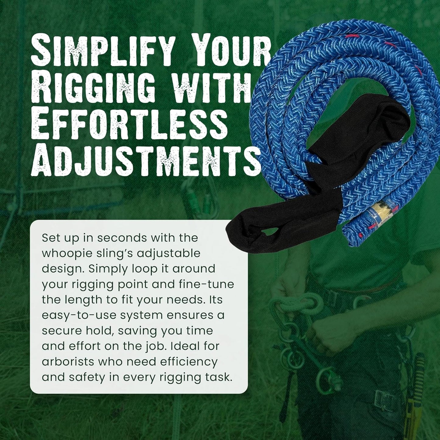 FORESTER Whoopie Sling 1/2" X 3'-5' | Arborist Equipment Climbing Sling