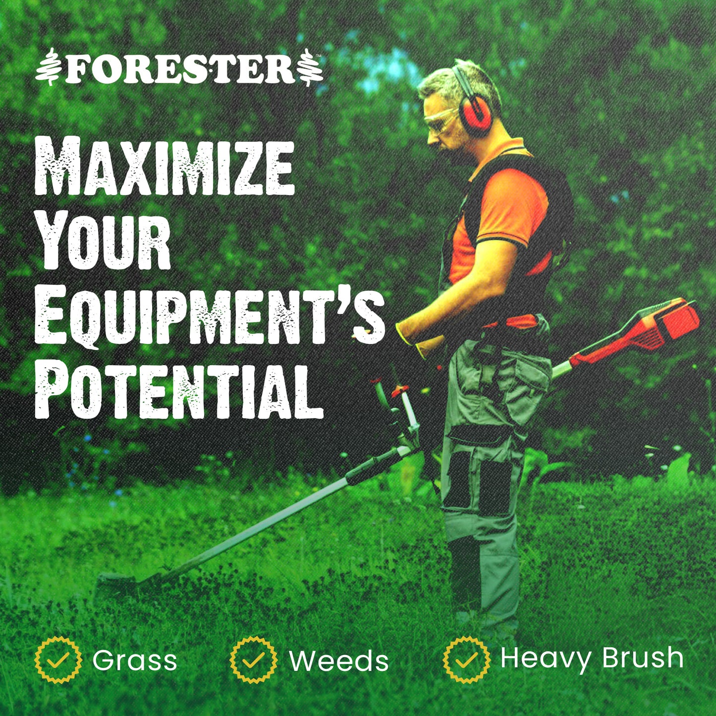 FORESTER Trimmer Head Conversion Kit Compatible with Most Stihl Straight Shaft Trimmers and Brush Cutters