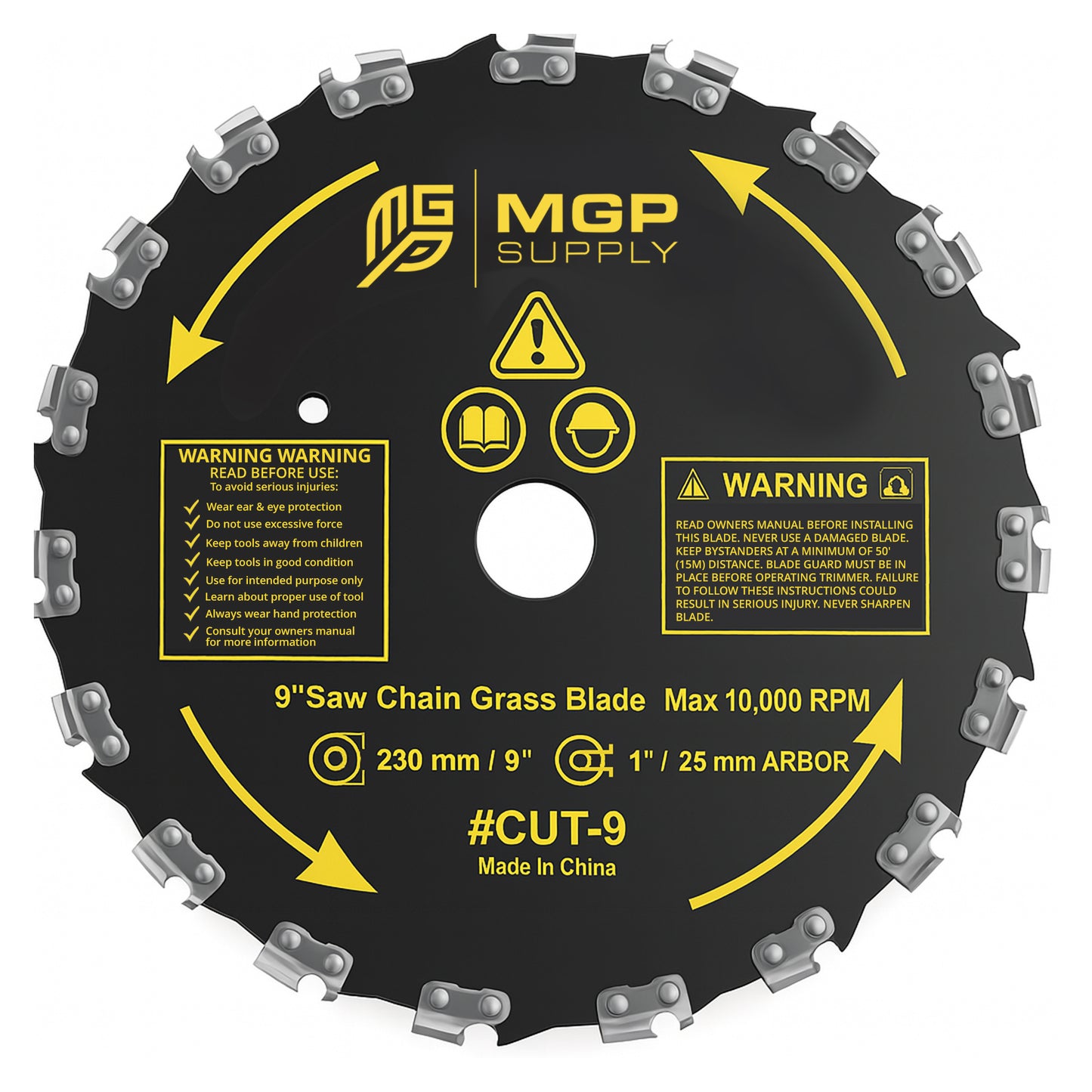 MGP Supply 9in Brush Cutter Blade