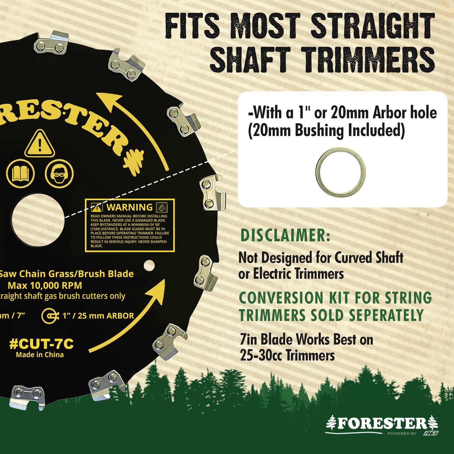 Forester Carbide Chainsaw Tooth Blades