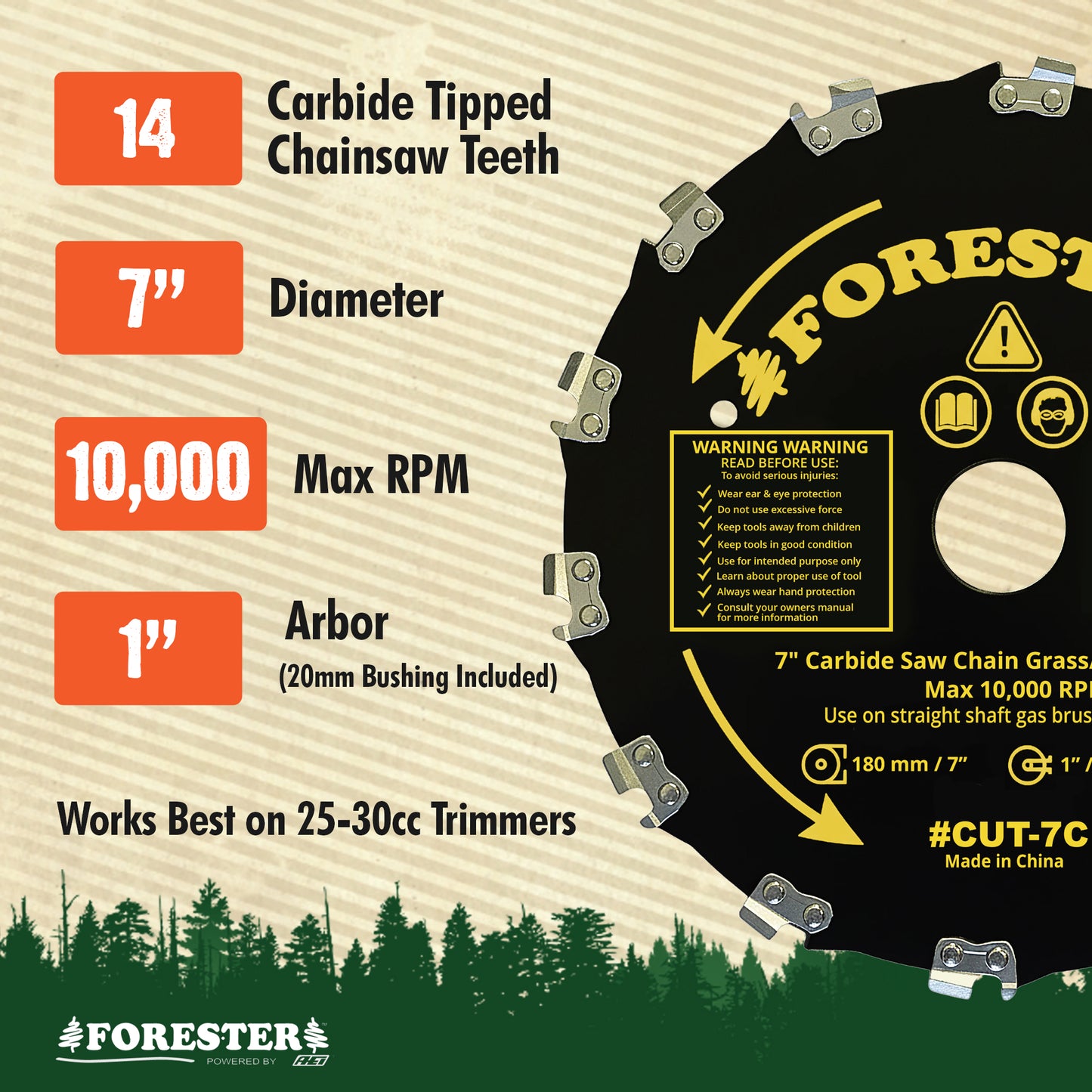 Forester Carbide Chainsaw Tooth Blades