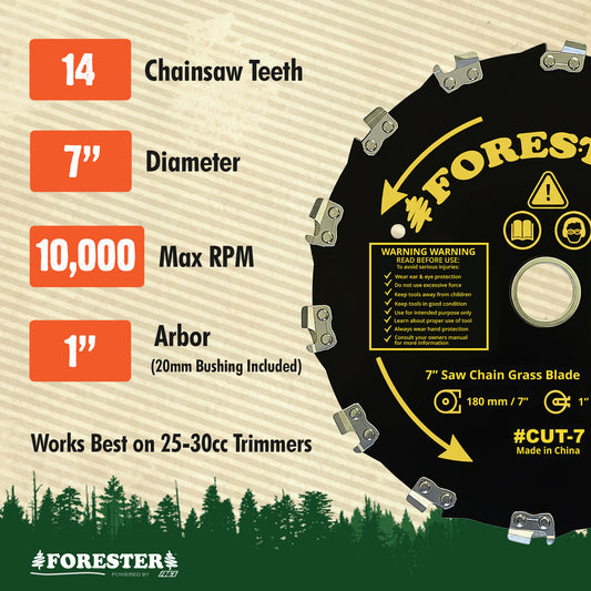 Forester Chainsaw Tooth Brush Cutter Blade