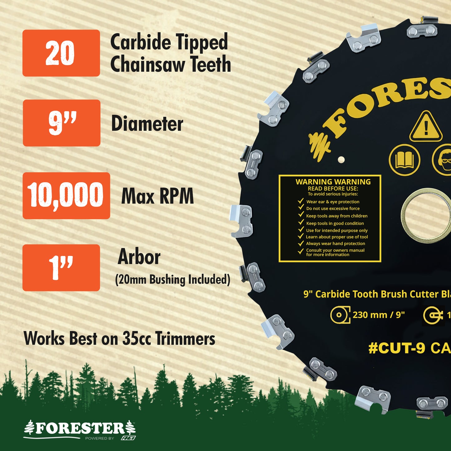 Forester Carbide Chainsaw Tooth Blades