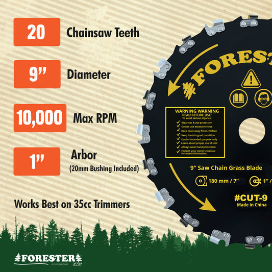 Forester Chainsaw Tooth Brush Cutter Blade