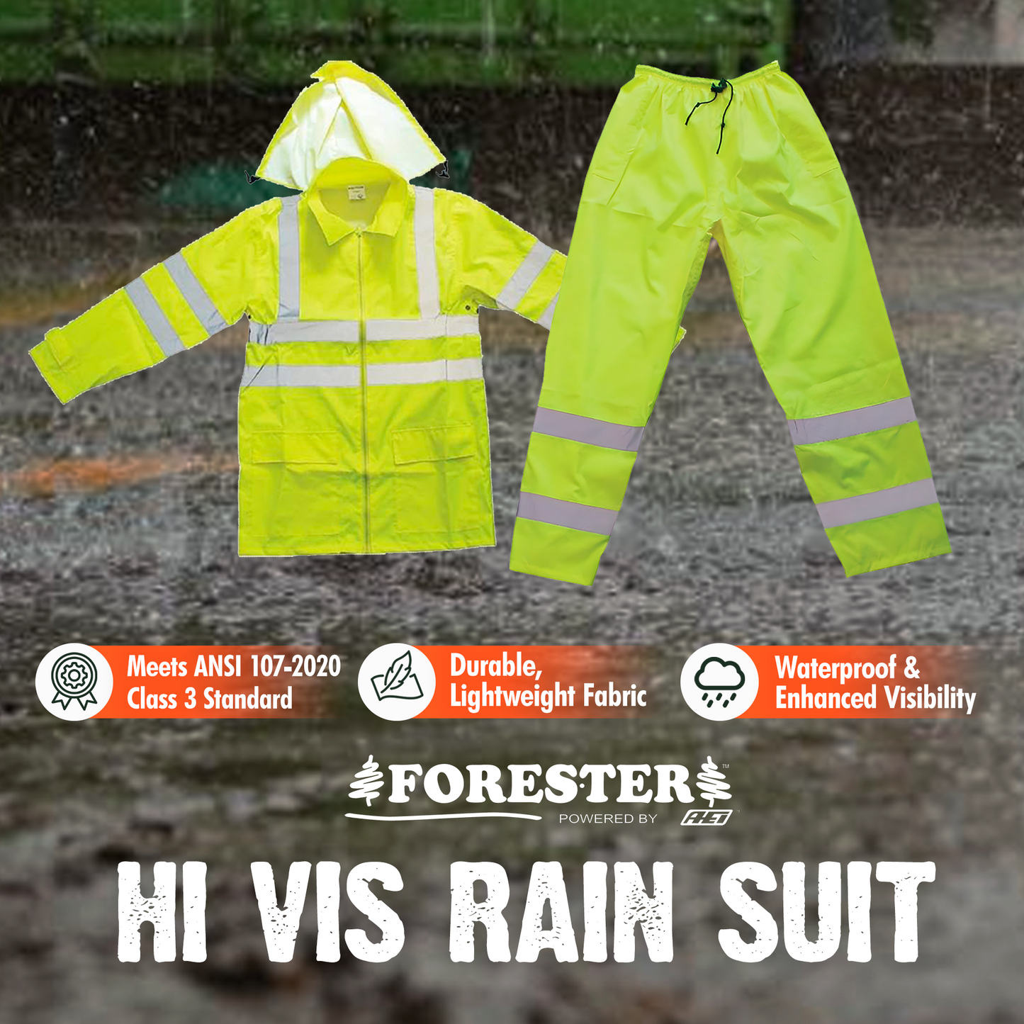 Forester Hi Vis Rain Suit