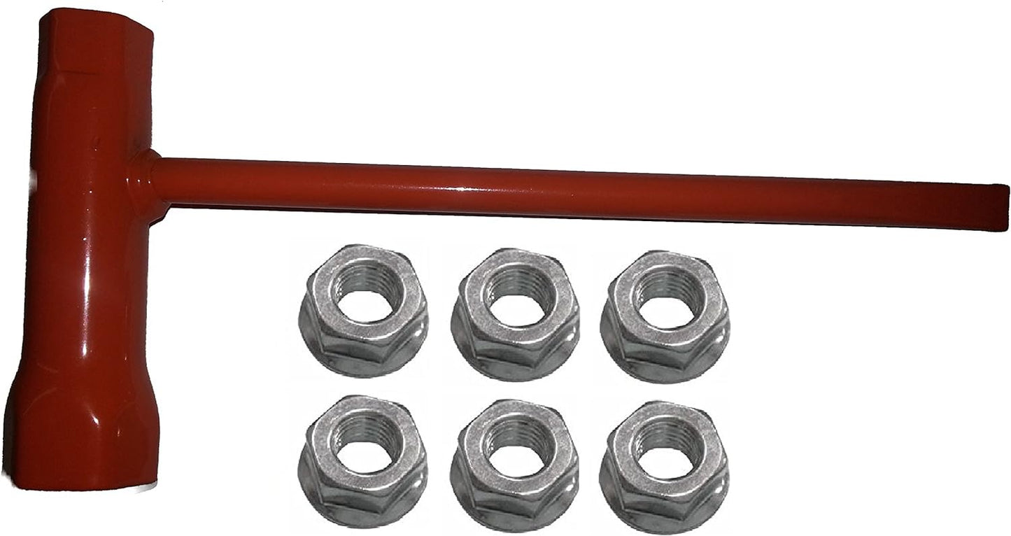 Forester Chainsaw Wrench (Scrench) 13mm x 19mm + 6 Bar Nuts for Husqvarna Chainsaws