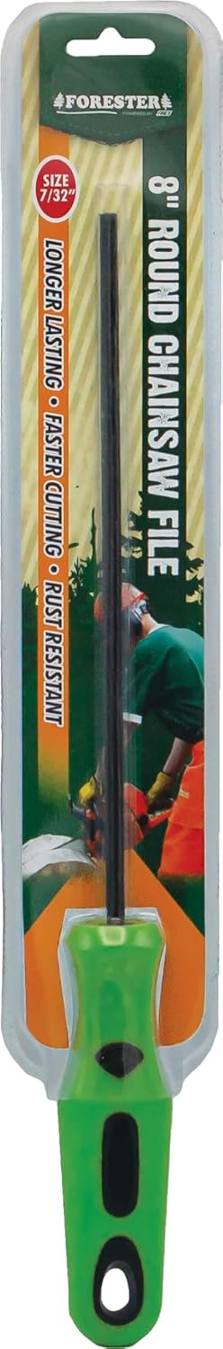 Forester Round Chainsaw File with Handle