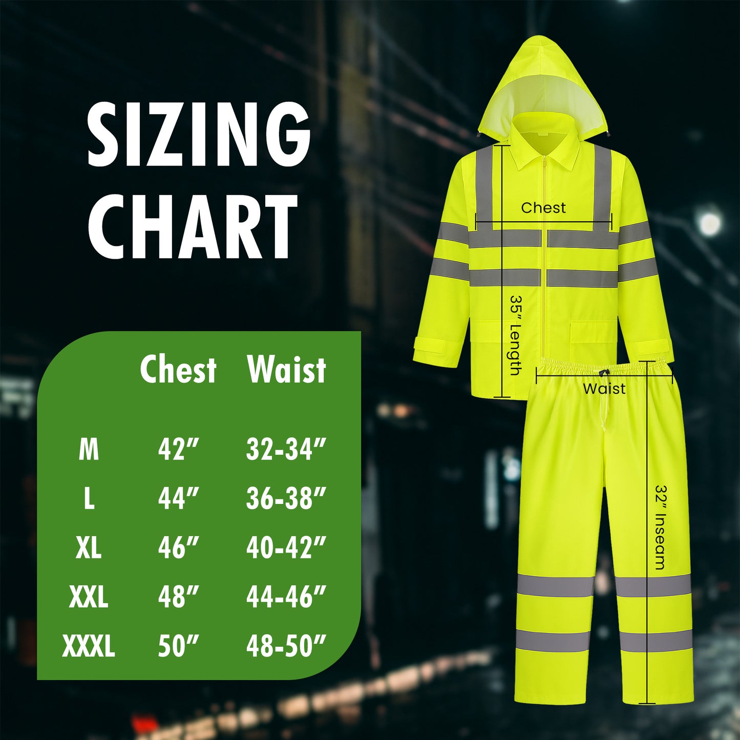 Class 3 Hi-Vis Rain Suit - MGP Supply