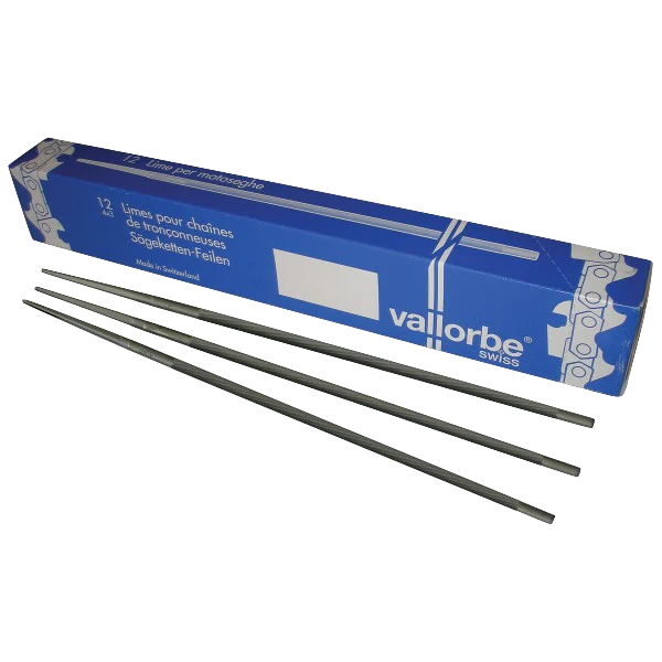 Vallorbe Round Chainsaw Files 12 Pack