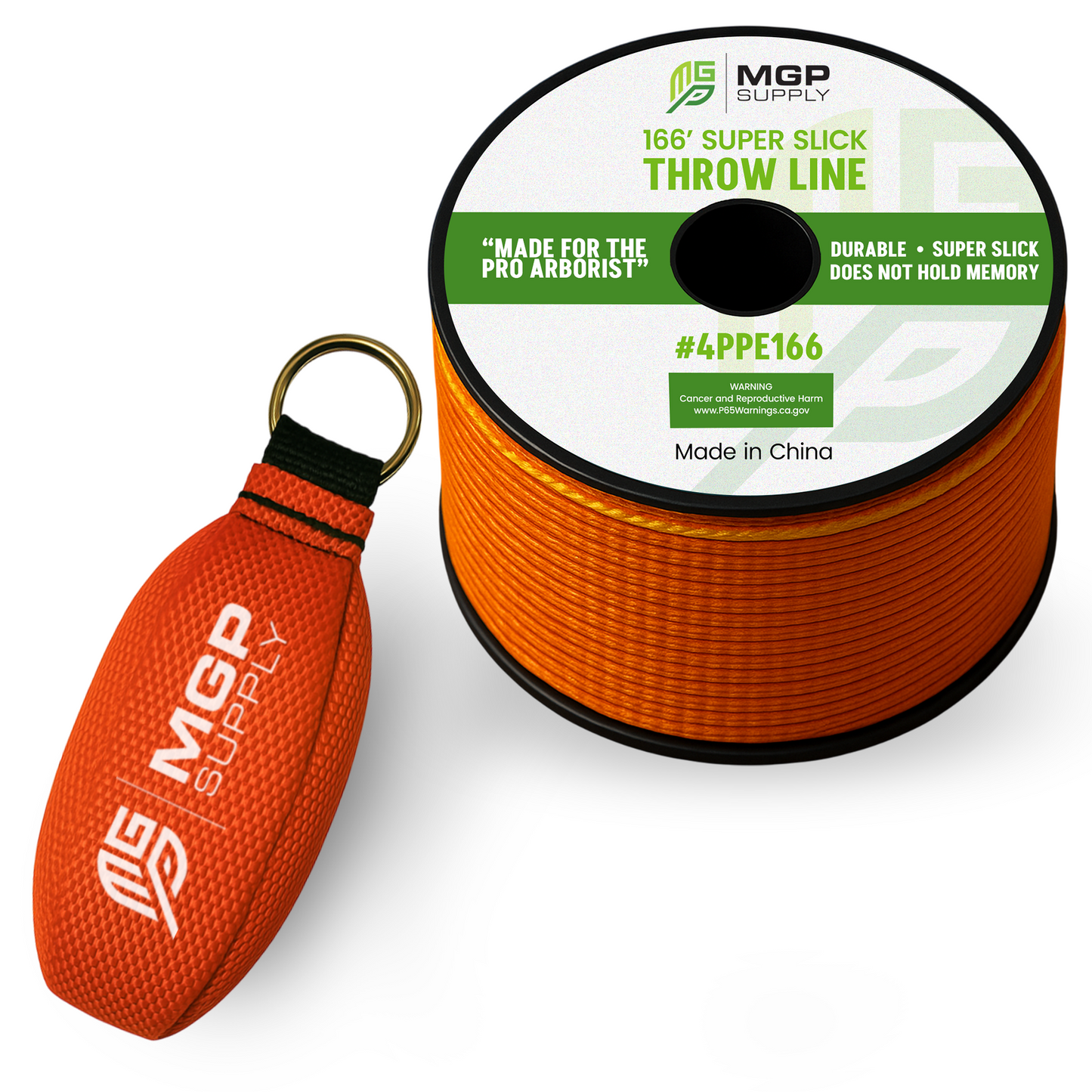 Arborist Throw Line Kit - 15oz, 11oz or 9oz Throw Weight & 166ft Rope