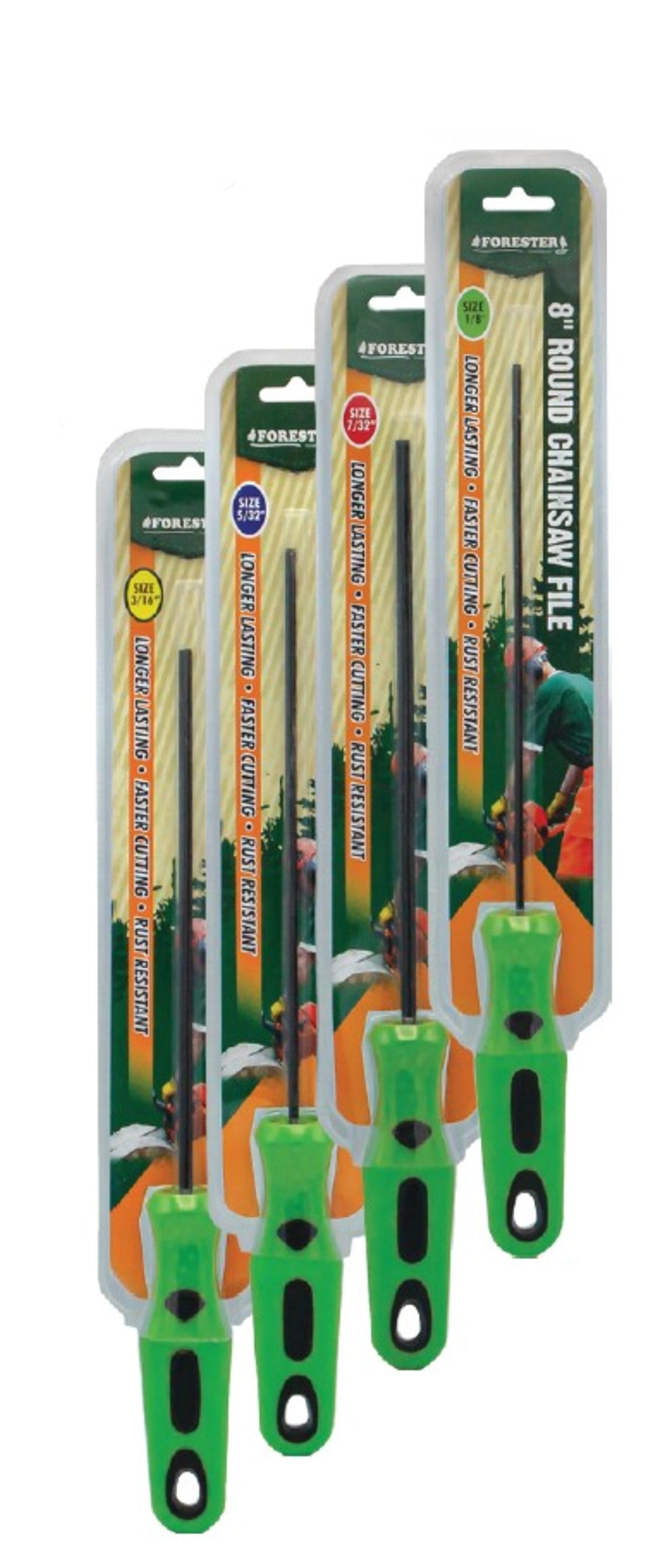 Forester Round Chainsaw File with Handle