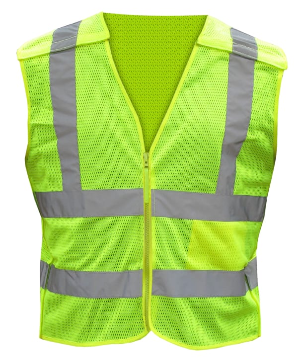 4 Point Tear Away Vest - Zipper Front - Class 2