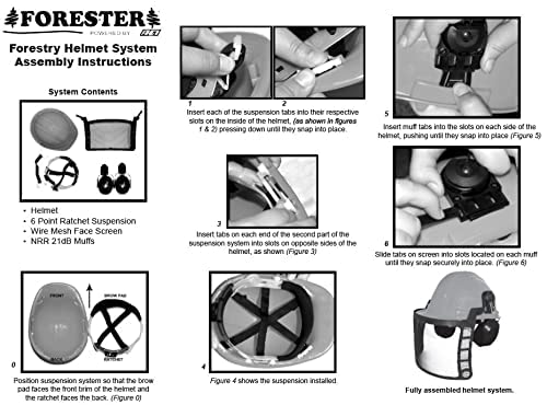 Forester Protective Clothing - OEM Forestry Cutter Combo Kit Apron Chaps Helm...