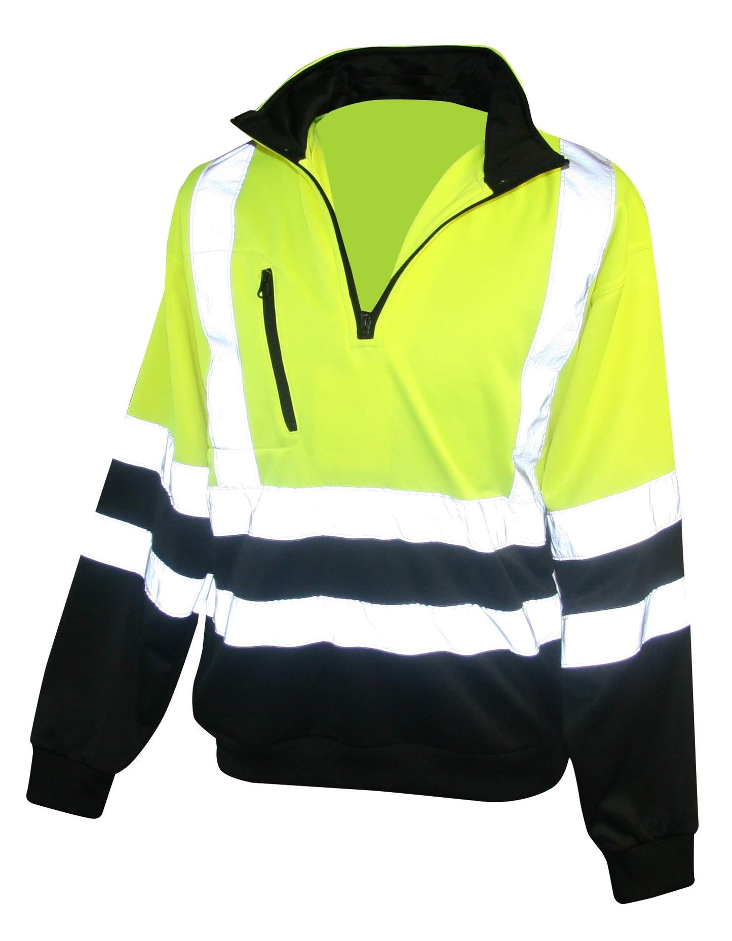 FORESTER Class 3 Quarter Zip Pullover Sweatshirt with Black Bottom (Medium)