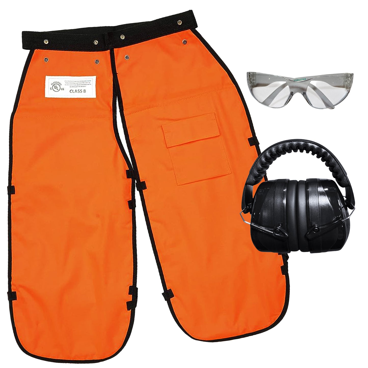 Chainsaw Chaps, Muff and Glasses Combo