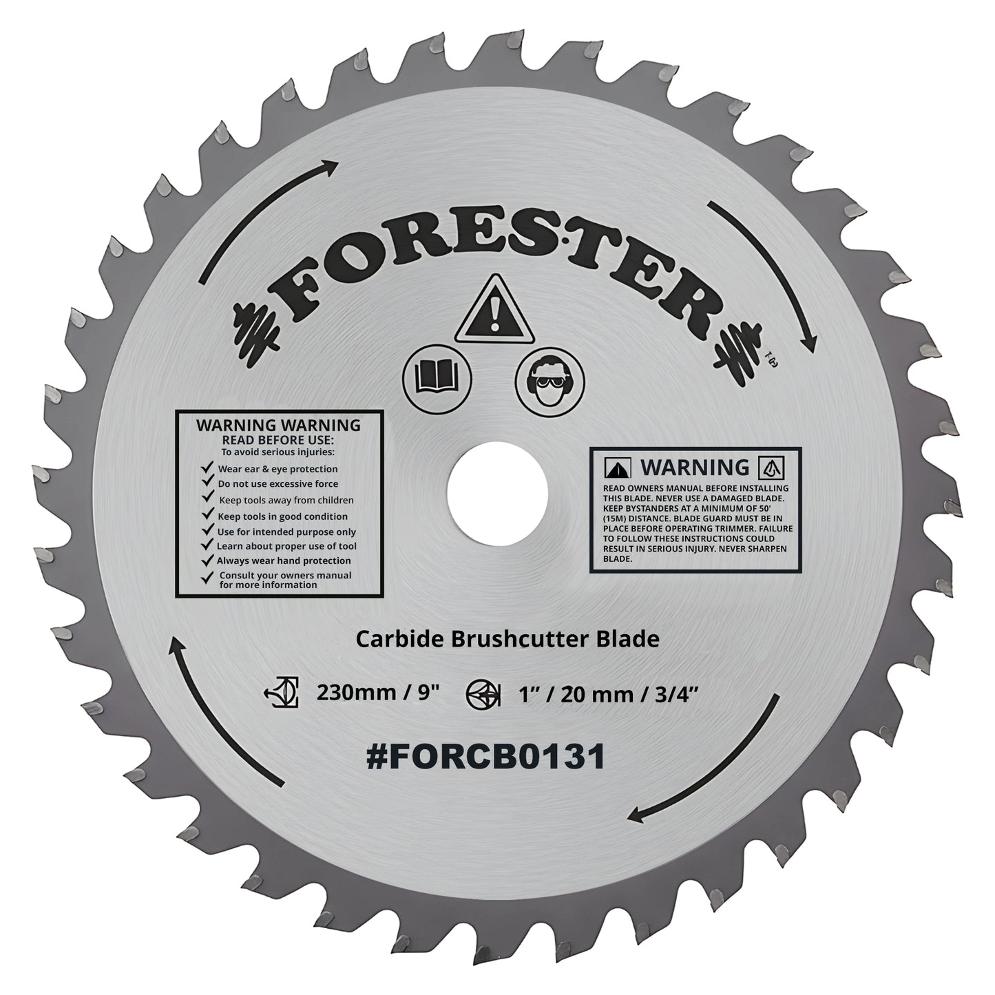 Forester Carbide Tip Brush Cutter Blade