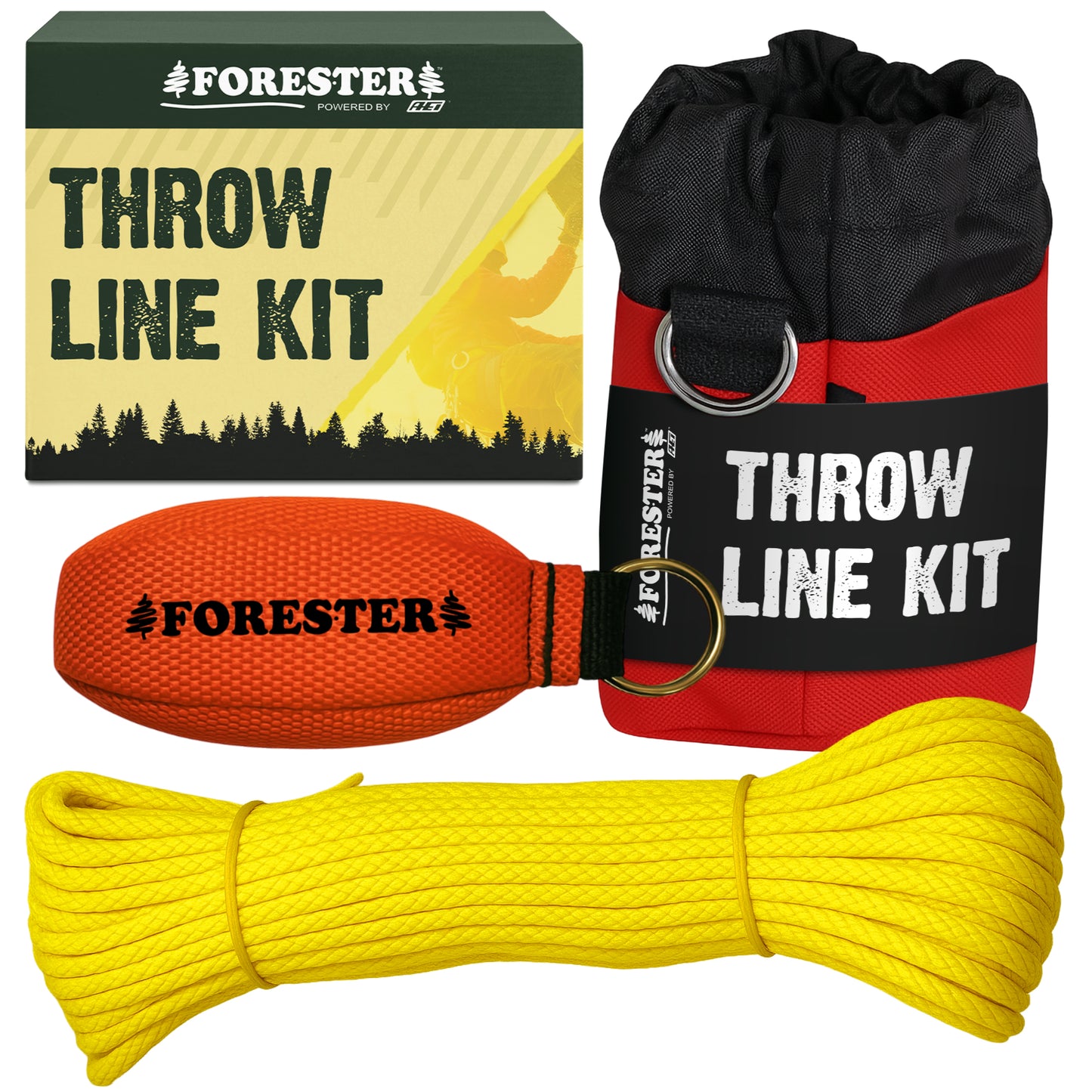 Forester Professional Arborist Throw Line Kit with Storage Bag