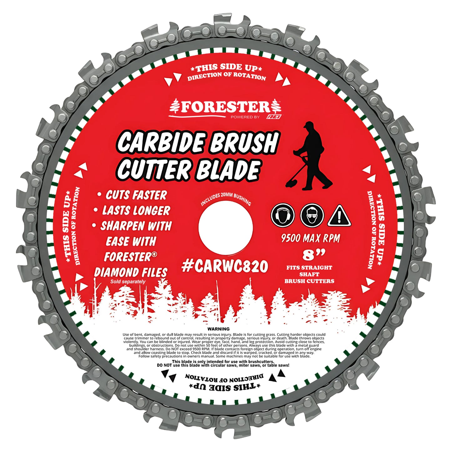 Forester 8" Carbide Brush Cutter Blade