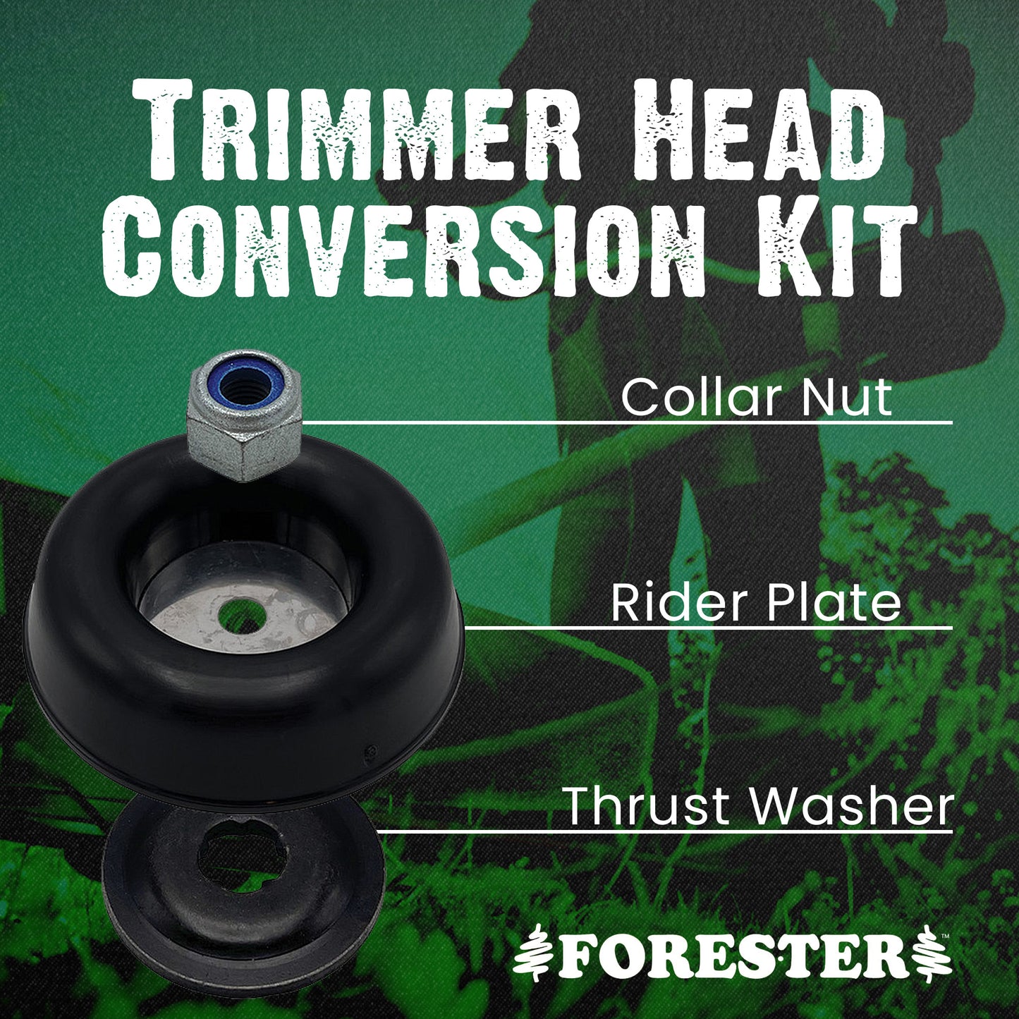 FORESTER Brush Cutter Trimmer Head Conversion Kit Compatible with many Husqvarna Models