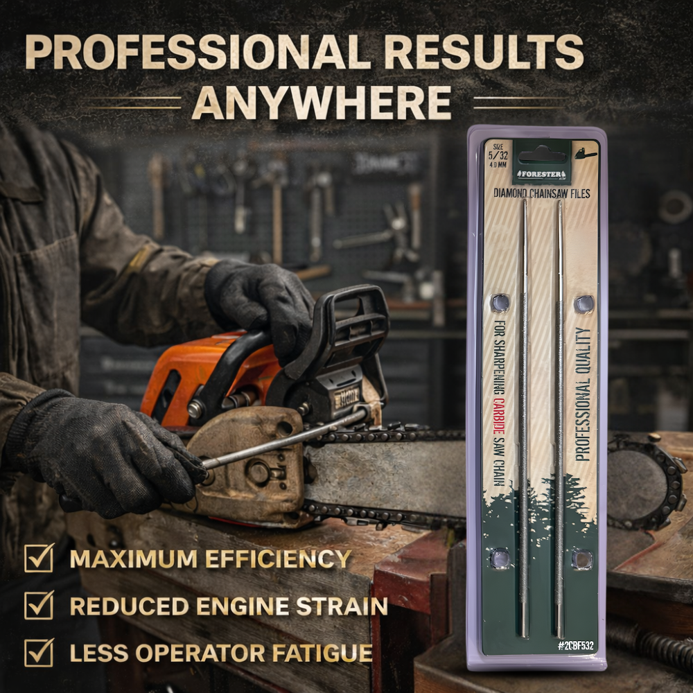 Diamond Chainsaw Files - Two Pack