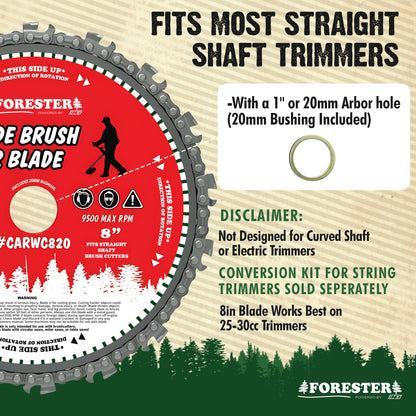Forester 8" Carbide Brush Cutter Blade