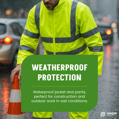 Class 3 Hi-Vis Rain Suit - MGP Supply