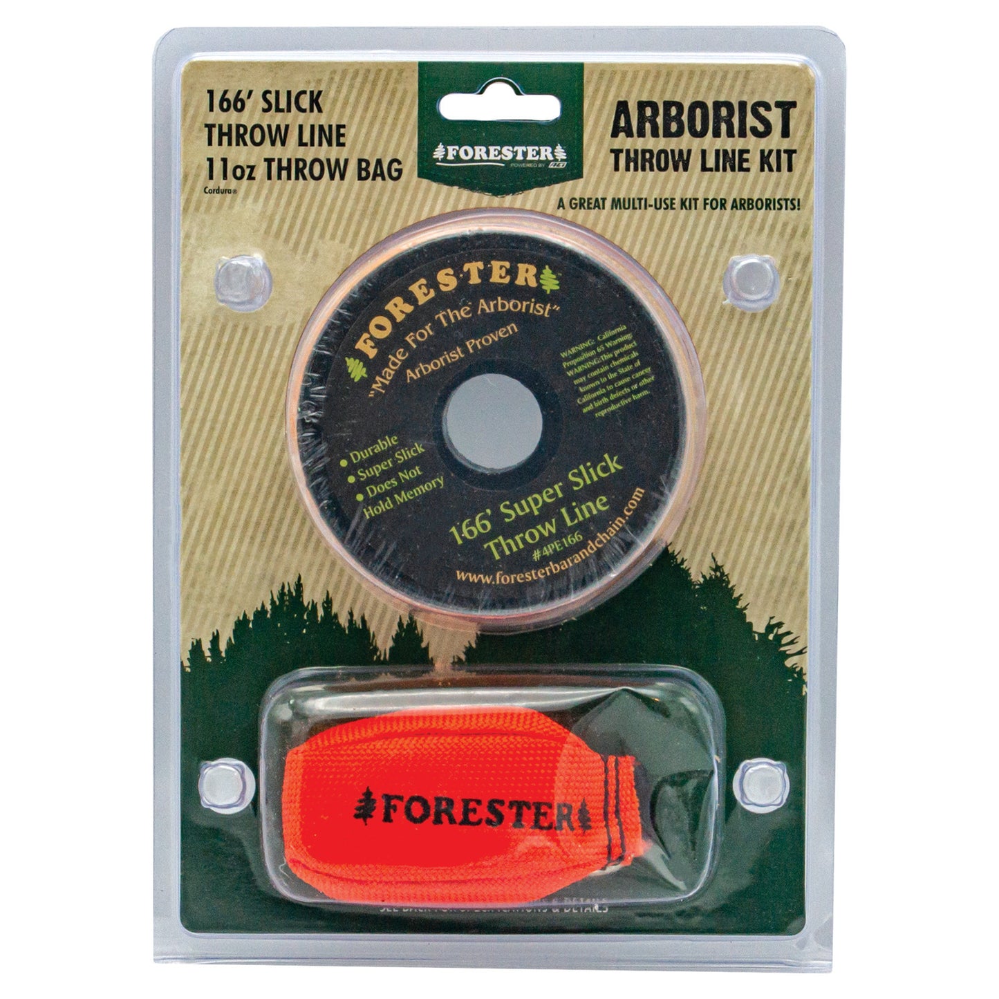 MGP Throw Line Kit - Lightweight, Durable, Poly Core, Polyethylene Outer & Core, 190 lbs. Tensile Strength - Professional Arborist Gear