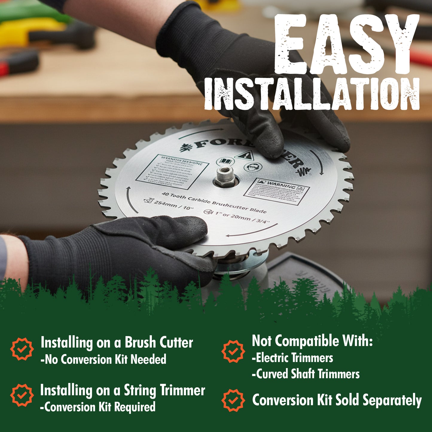 Forester Carbide Tip Brush Cutter Blade