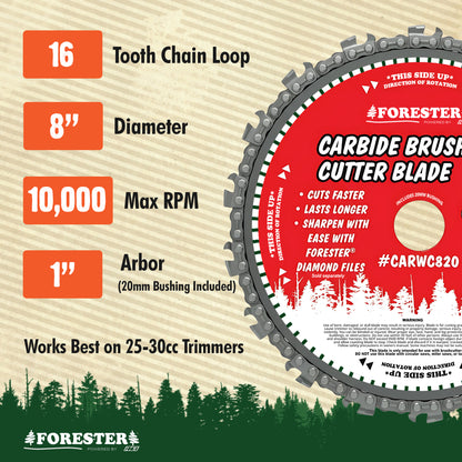 Forester 8" Carbide Brush Cutter Blade