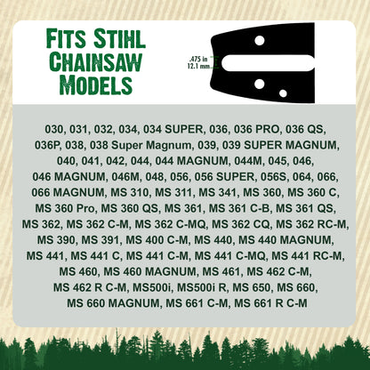Forester Laminated Bars - D025 Mount for Stihl Chainsaws