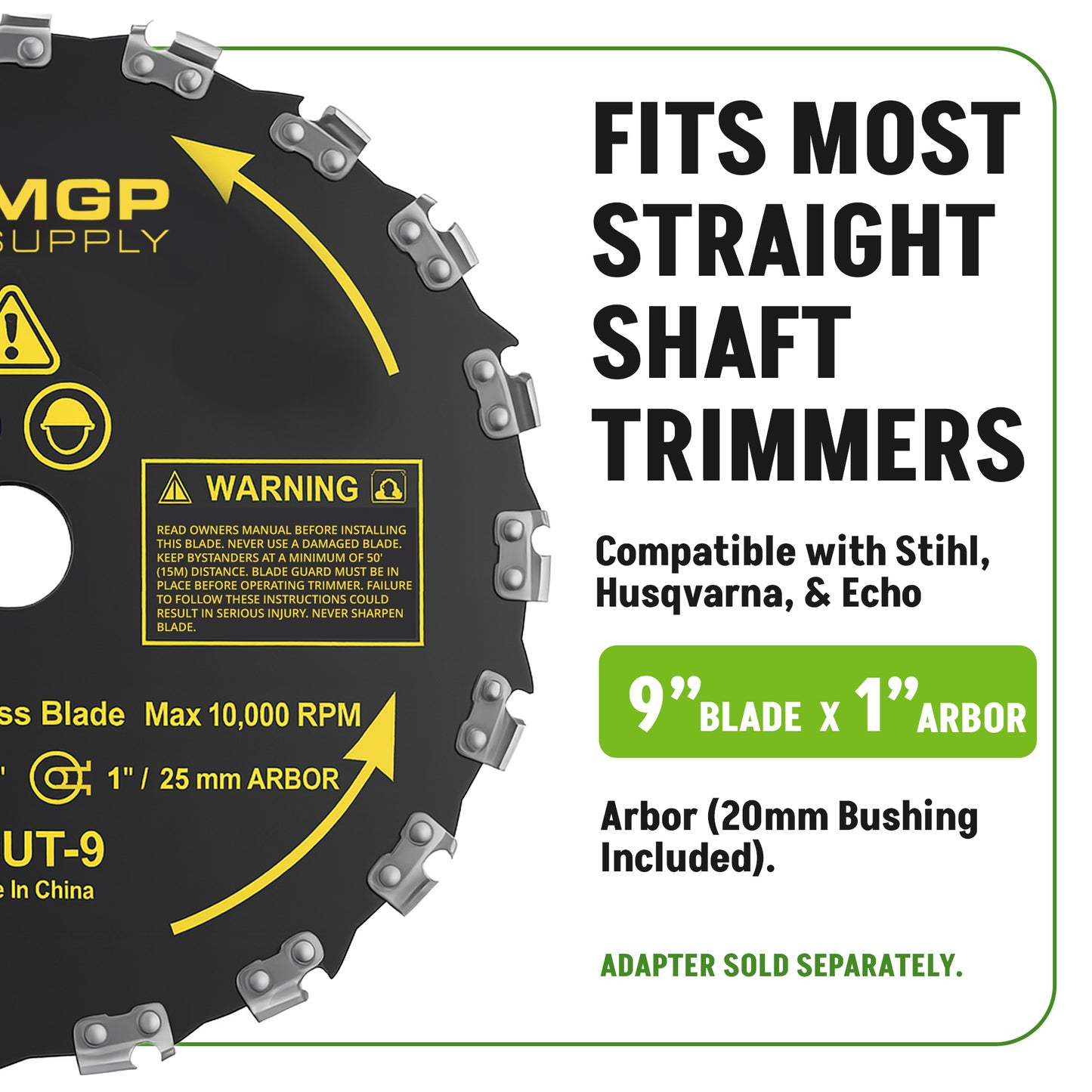 MGP Supply 9in Brush Cutter Blade