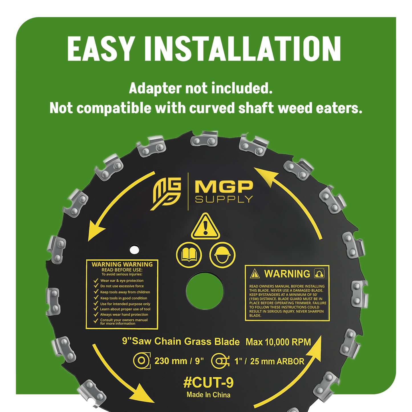 MGP Supply 9in Brush Cutter Blade