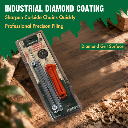 Diamond Chainsaw File, Handle & Guide