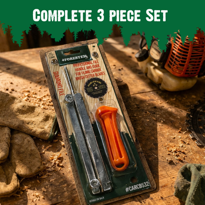 Diamond Chainsaw File, Handle & Guide