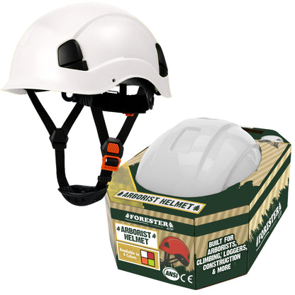 FORESTER Arborist Safety Helmet | ANSI Z89.1-2014 Certified, Class E & C | 6-Point Suspension Hard Hat