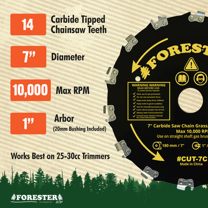 Forester Carbide Chainsaw Tooth Blades