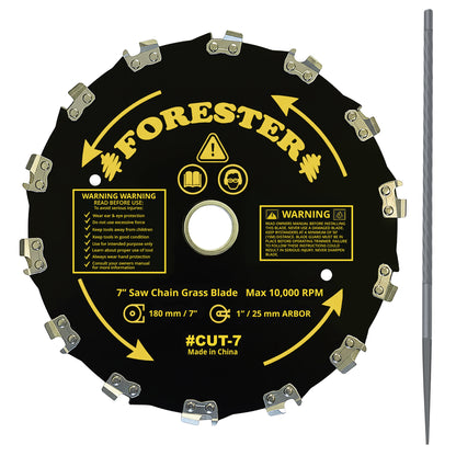 Forester Brush Cutter Blade with File Set