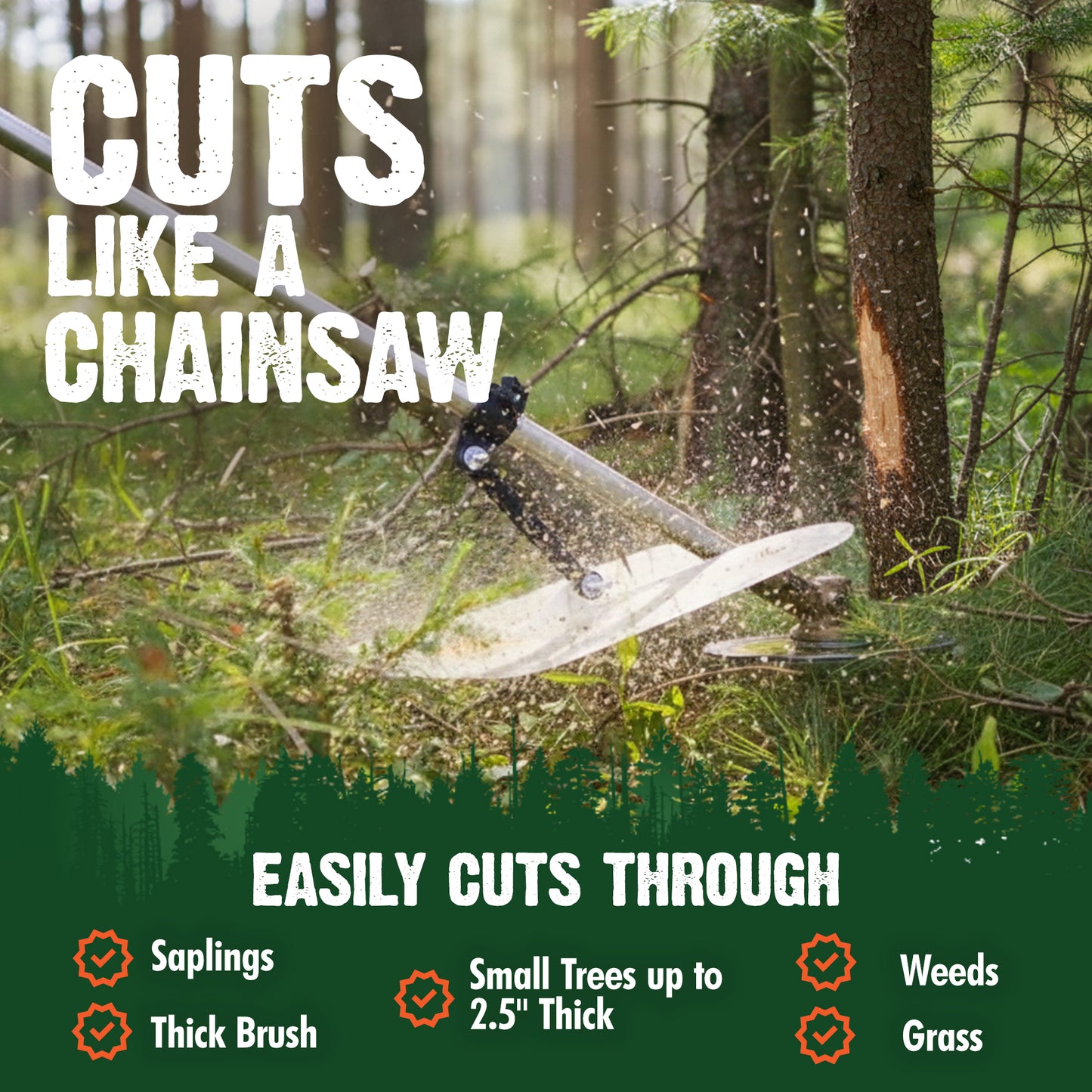 Forester Brush Cutter Blade with File Set