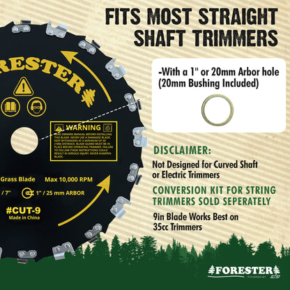 Forester Brush Cutter Blade with File Set