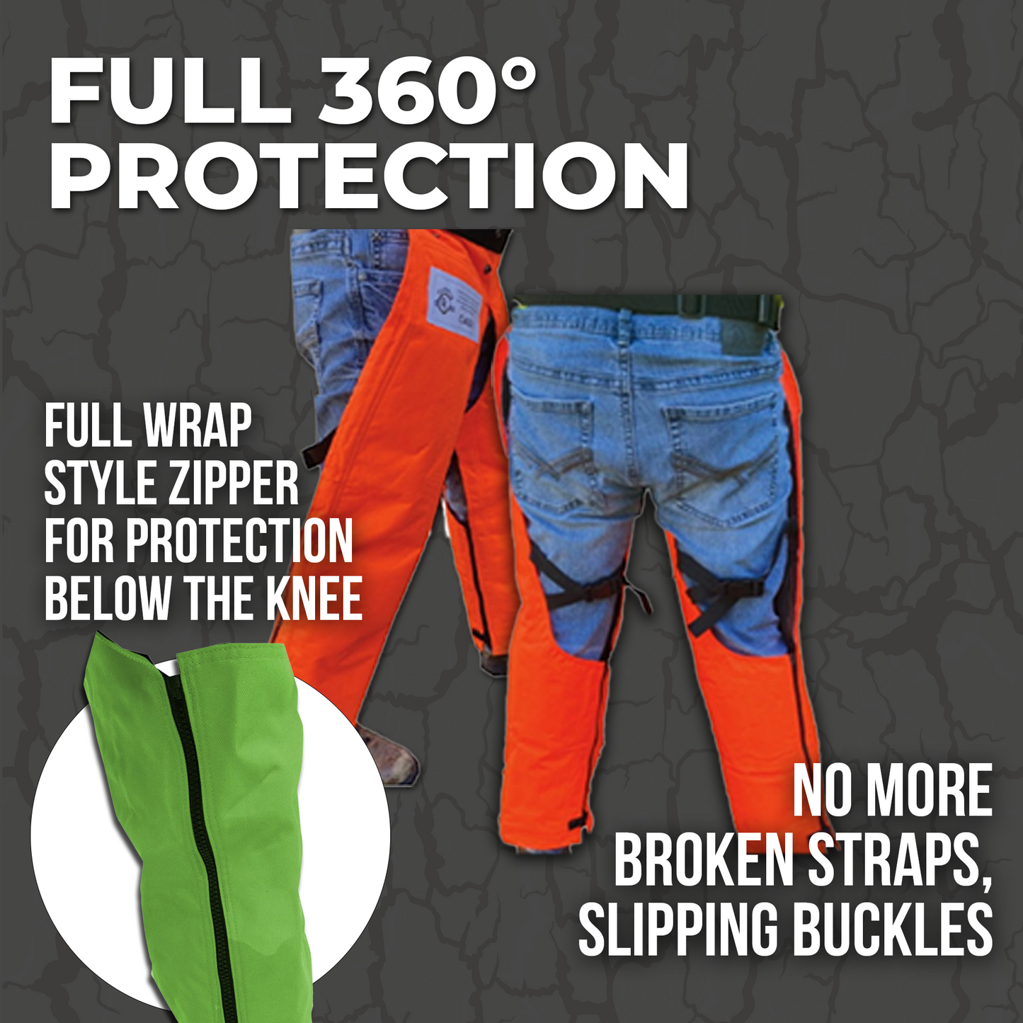 Forester EZ-Zip Wrap Around Chainsaw Chaps