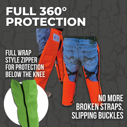 Forester EZ-Zip Wrap Around Chainsaw Chaps