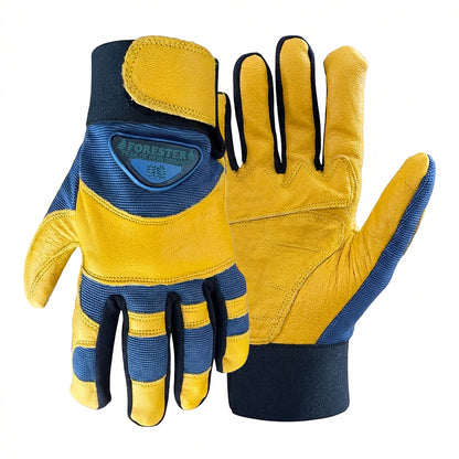 FORESTER Mechanic Style Goat Skin Work Gloves