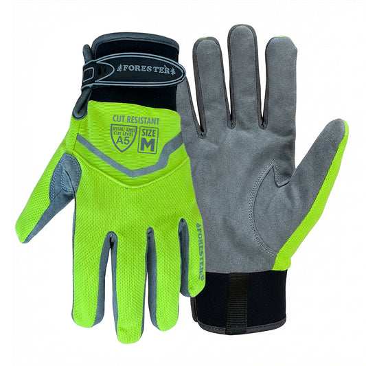 Forester Cut Resistant Work Glove - Neoprene Cuff with Velcro Closure