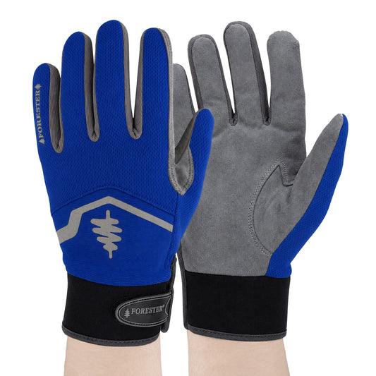Forester All Purpose Work Glove - With Velcro Closure - Blue