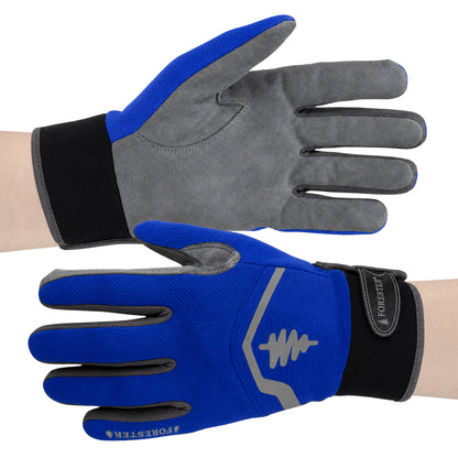 Forester All Purpose Work Glove - With Velcro Closure - Blue